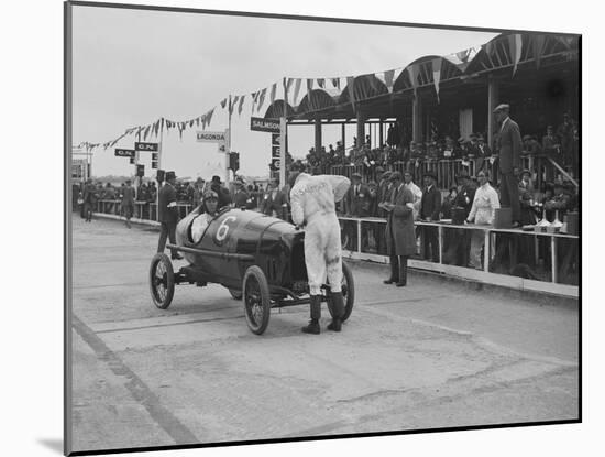 Salmson of M Devaux at the JCC 200 Mile Race, Brooklands, Surrey, 1921-Bill Brunell-Mounted Photographic Print