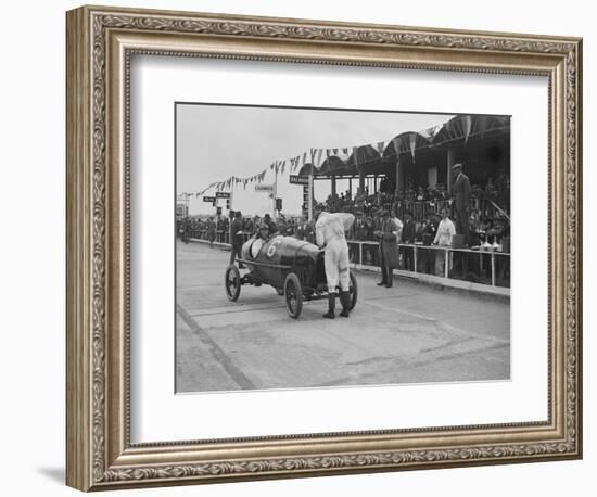 Salmson of M Devaux at the JCC 200 Mile Race, Brooklands, Surrey, 1921-Bill Brunell-Framed Photographic Print