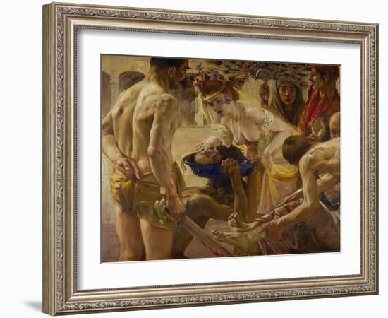 Salome and the head of Saint John Baptist.-Lovis Corinth-Framed Giclee Print