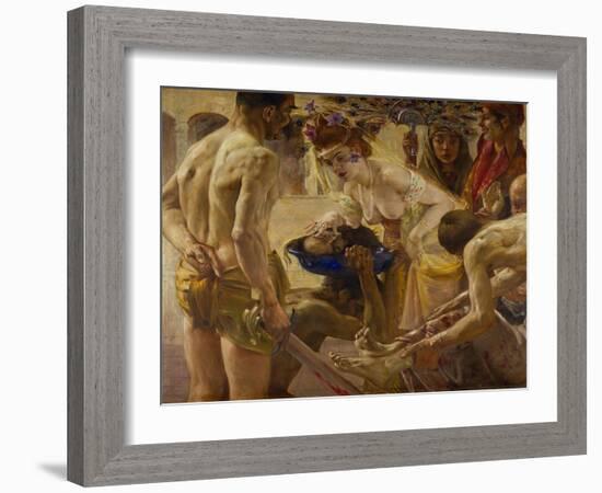 Salome and the head of Saint John Baptist.-Lovis Corinth-Framed Giclee Print