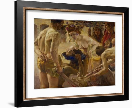 Salome and the head of Saint John Baptist.-Lovis Corinth-Framed Giclee Print