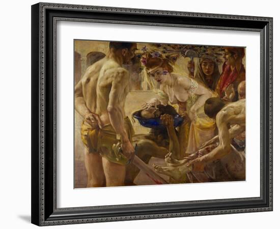 Salome and the head of Saint John Baptist.-Lovis Corinth-Framed Giclee Print