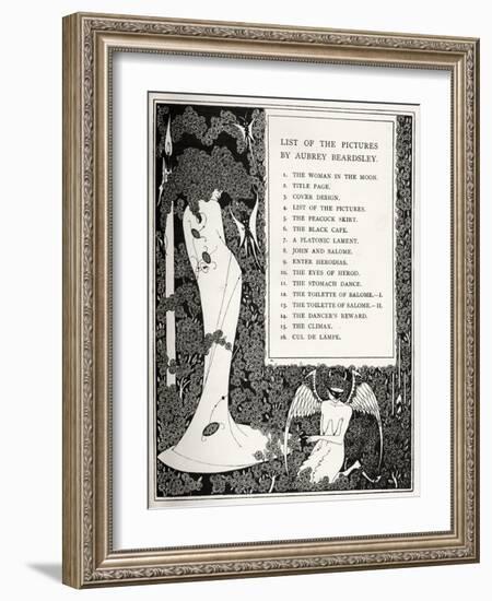Salome by Beardsley-Aubrey Beardsley-Framed Giclee Print