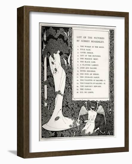 Salome by Beardsley-Aubrey Beardsley-Framed Giclee Print