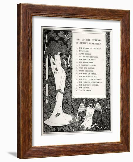 Salome by Beardsley-Aubrey Beardsley-Framed Giclee Print