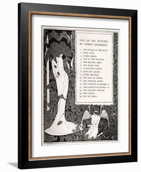 Salome by Beardsley-Aubrey Beardsley-Framed Giclee Print