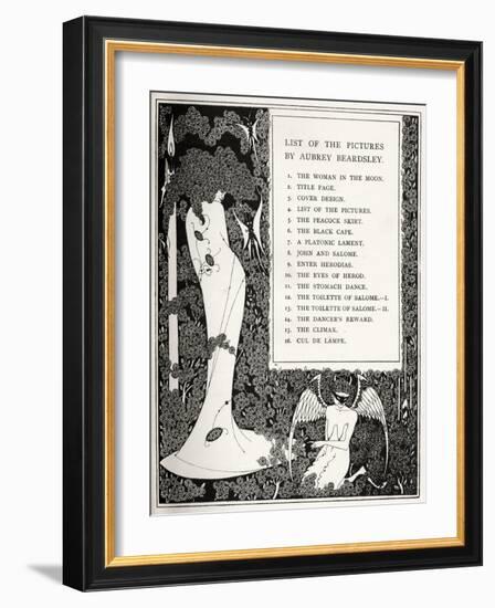 Salome by Beardsley-Aubrey Beardsley-Framed Giclee Print