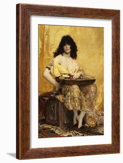 Salome, by Henri Regnault, 1870, French Painting, Oil on Canvas. the Biblical Salome is Depicted Af-Everett - Art-Framed Premium Giclee Print