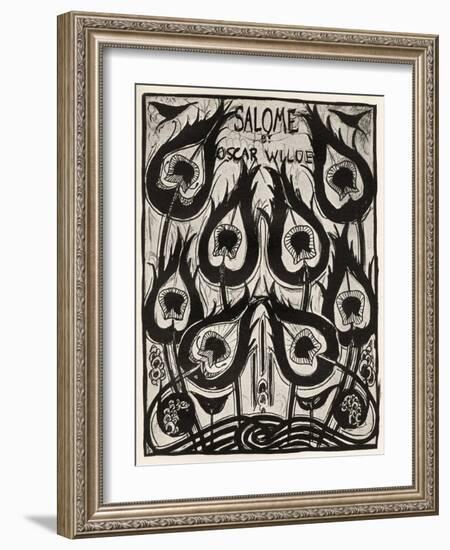 Salome, Cover Design by Beardsley-Aubrey Beardsley-Framed Giclee Print