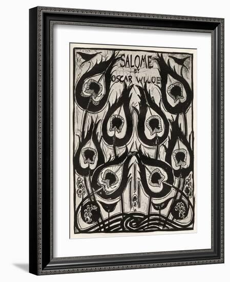 Salome, Cover Design by Beardsley-Aubrey Beardsley-Framed Giclee Print