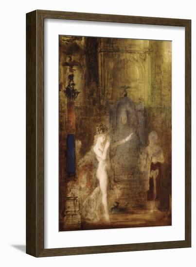 Salomé dansant devant Hérode-Gustave Moreau-Framed Giclee Print