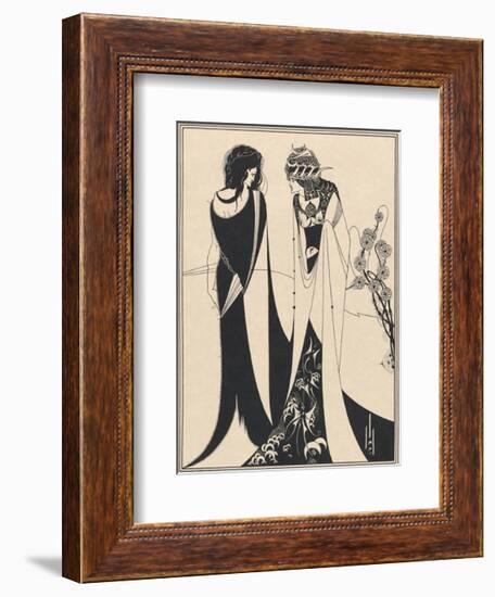 Salome - John and Salomé-Aubrey Beardsley-Framed Premium Giclee Print