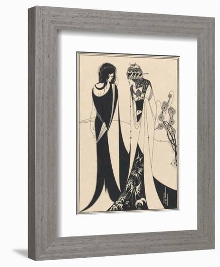 Salome - John and Salomé-Aubrey Beardsley-Framed Premium Giclee Print