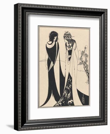 Salome - John and Salomé-Aubrey Beardsley-Framed Premium Giclee Print