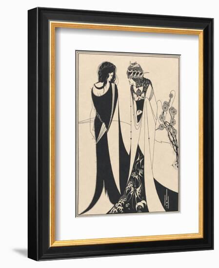 Salome - John and Salomé-Aubrey Beardsley-Framed Premium Giclee Print