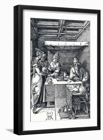 Salome Presenting the Head of St John the Baptist to Herodias, 1511-Albrecht Dürer-Framed Giclee Print