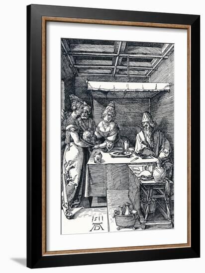 Salome Presenting the Head of St John the Baptist to Herodias, 1511-Albrecht Dürer-Framed Giclee Print