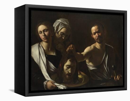Salome Receives the Head of John the Baptist, C. 1608-1610-Caravaggio-Framed Premier Image Canvas