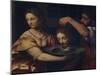 Salome Receives the Head of John the Baptist-Bernardino Luini-Mounted Giclee Print