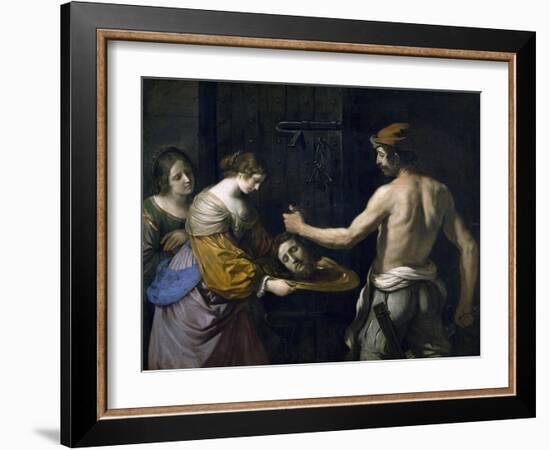 Salome Receiving Head of St. John the Baptist, 1637-Guercino-Framed Giclee Print