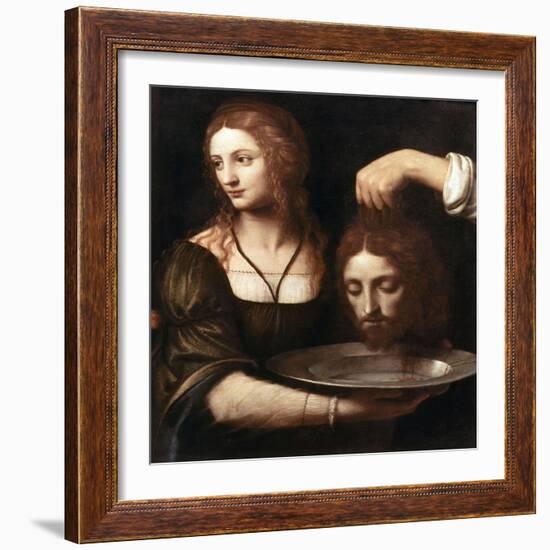 Salome Receiving the Head of John the Baptist, 16th Century-Bernardino Luini-Framed Giclee Print