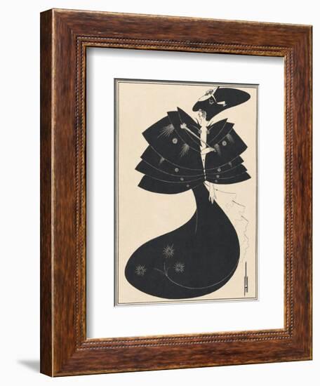 Salome - The Black Cape-Aubrey Beardsley-Framed Premium Giclee Print