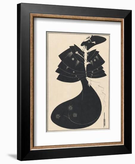 Salome - The Black Cape-Aubrey Beardsley-Framed Premium Giclee Print