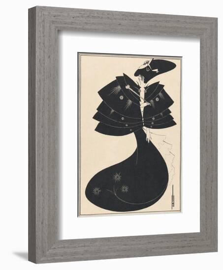 Salome - The Black Cape-Aubrey Beardsley-Framed Premium Giclee Print