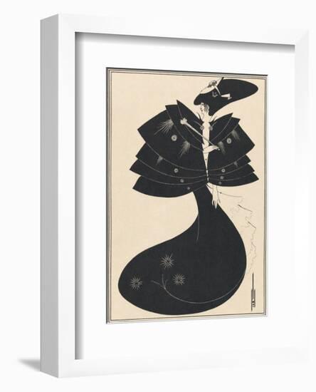 Salome - The Black Cape-Aubrey Beardsley-Framed Premium Giclee Print