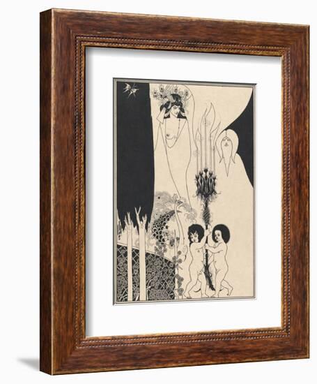 Salome - The Eyes of Herod-Aubrey Beardsley-Framed Premium Giclee Print