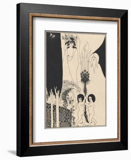 Salome - The Eyes of Herod-Aubrey Beardsley-Framed Premium Giclee Print