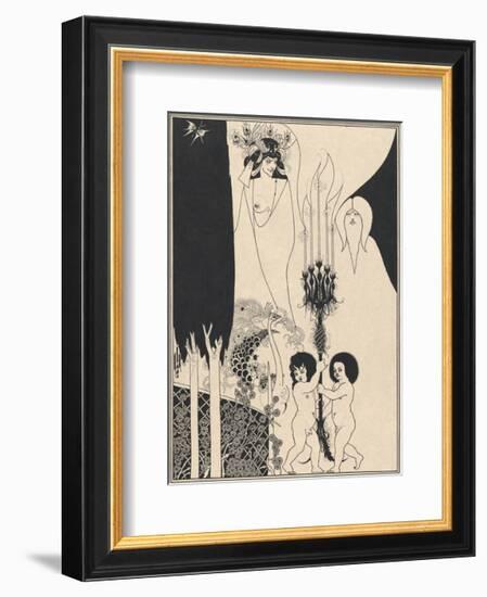 Salome - The Eyes of Herod-Aubrey Beardsley-Framed Premium Giclee Print
