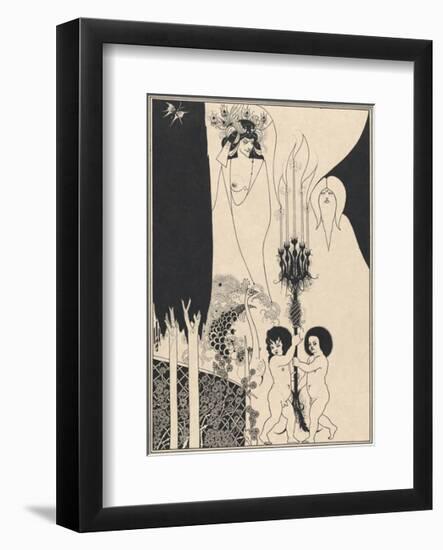 Salome - The Eyes of Herod-Aubrey Beardsley-Framed Premium Giclee Print