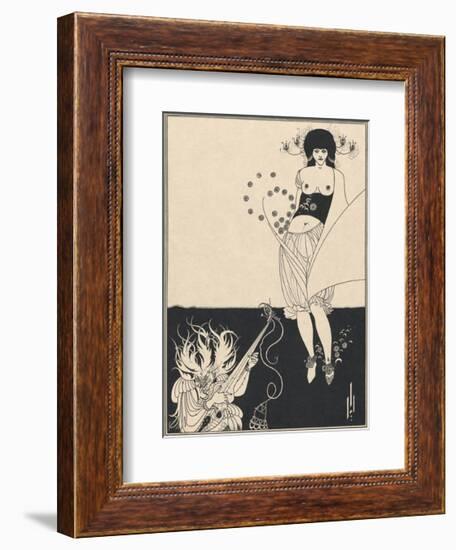 Salome - The Stomach Dance-Aubrey Beardsley-Framed Premium Giclee Print