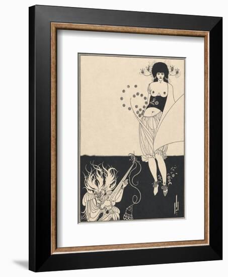 Salome - The Stomach Dance-Aubrey Beardsley-Framed Premium Giclee Print