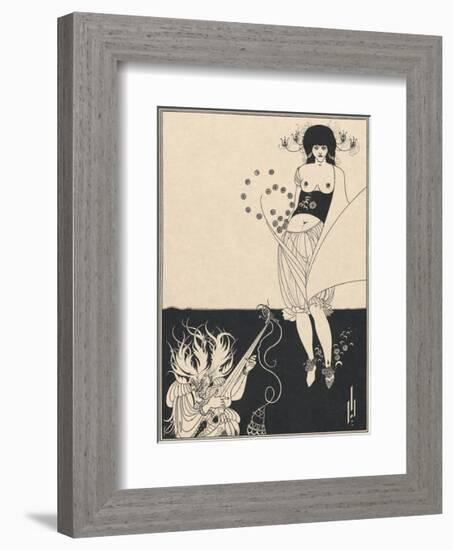 Salome - The Stomach Dance-Aubrey Beardsley-Framed Premium Giclee Print