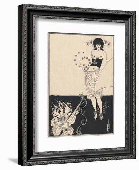 Salome - The Stomach Dance-Aubrey Beardsley-Framed Premium Giclee Print