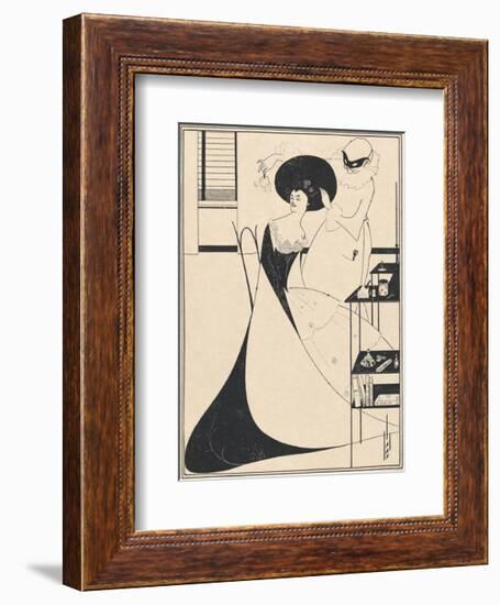 Salome - The Toilette of Salomé-Aubrey Beardsley-Framed Premium Giclee Print