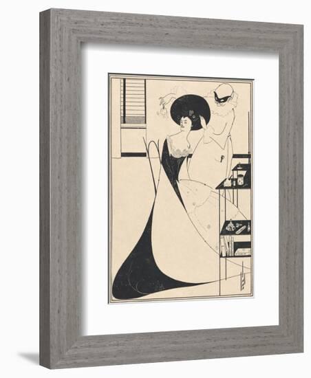 Salome - The Toilette of Salomé-Aubrey Beardsley-Framed Premium Giclee Print