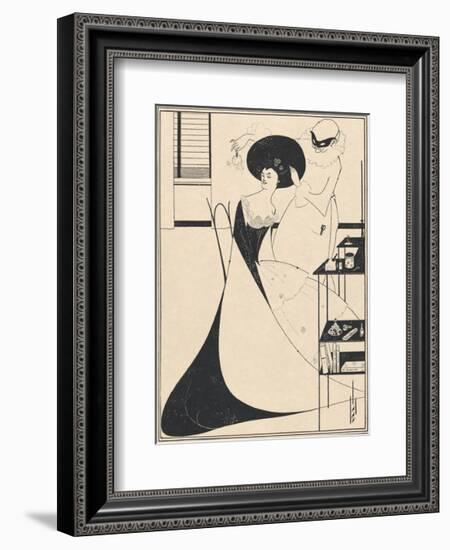 Salome - The Toilette of Salomé-Aubrey Beardsley-Framed Premium Giclee Print