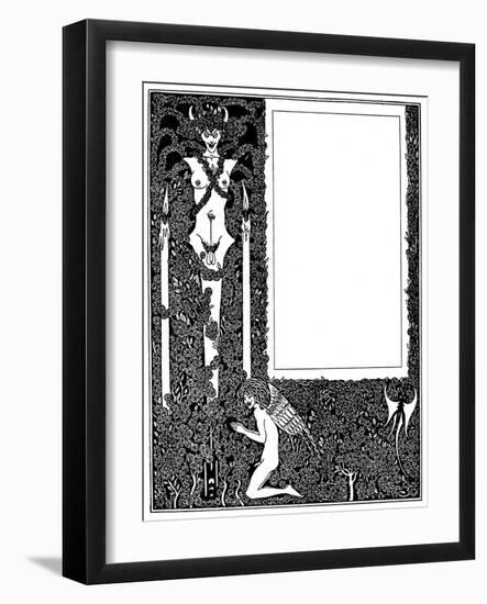 Salome Title Page-Aubrey Beardsley-Framed Art Print