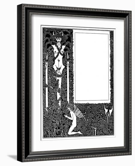 Salome Title Page-Aubrey Beardsley-Framed Art Print