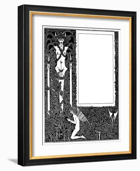 Salome Title Page-Aubrey Beardsley-Framed Art Print