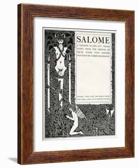 Salome title page-Aubrey Beardsley-Framed Giclee Print