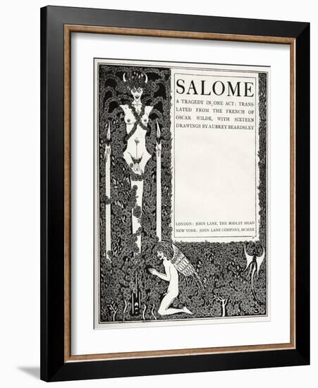 Salome title page-Aubrey Beardsley-Framed Giclee Print