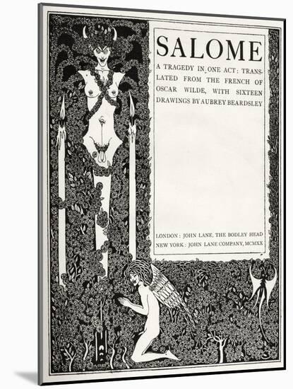 Salome title page-Aubrey Beardsley-Mounted Giclee Print
