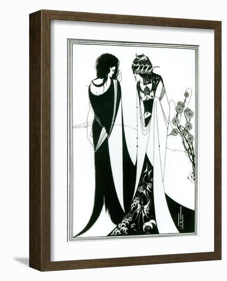 Salome with Her Mother, Herodias, 1894-Aubrey Beardsley-Framed Giclee Print