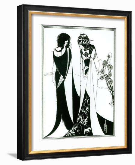 Salome with Her Mother, Herodias, 1894-Aubrey Beardsley-Framed Giclee Print