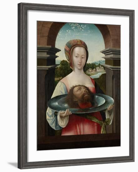 Salome with the Head of John the Baptist, 1524-Jacob Cornelisz van Oostsanen-Framed Giclee Print