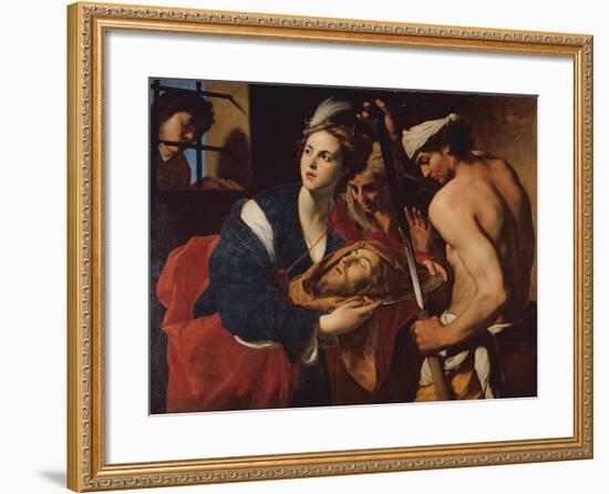 Salome with the Head of John the Baptist-Massimo Stanzioni-Framed Giclee Print